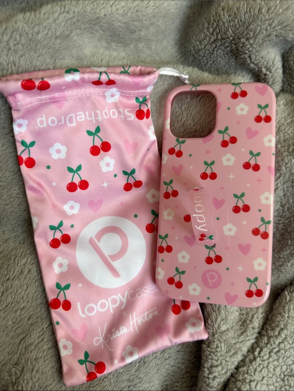 Loopy Case Pink Cherry for iPhone 12 Case